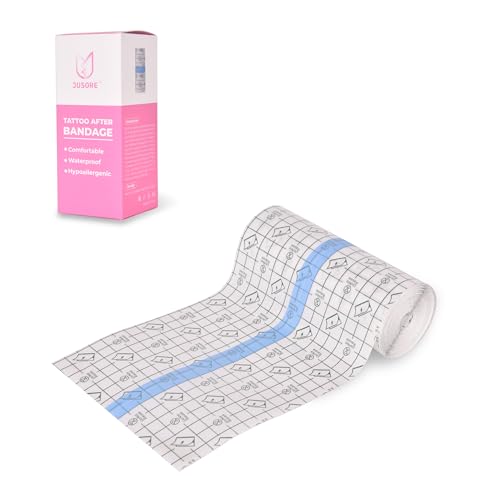 Image of Transparent Stretch Adhesive Bandage Clear Waterproof Bandages Dressing Tape for Shower Tattoos(10cm * 5 m)