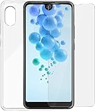 Pack protection transparent avec coque et protège-écran pour Wiko View 2 comprenant :