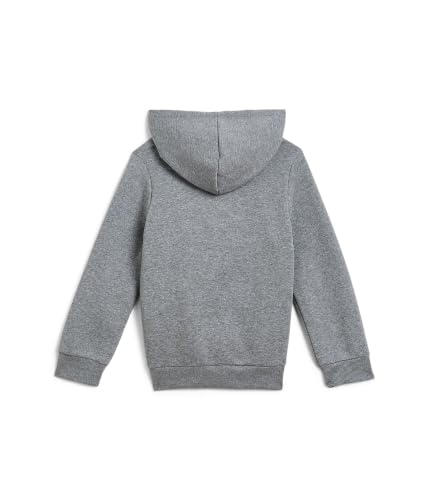 Under Armour Kids Rival Fleece Hoodie (Big Kid), (026) Castlerock Medium Heather / White, Groß – Ansicht 2