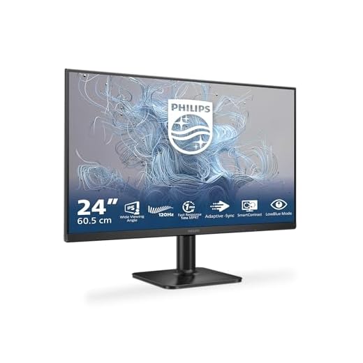 Philips 24E2N1110– 24-Zoll-Full-HD-Monitor, 120 Hz, Adaptive Sync. (1920x1080, 1x D-Sub, 1x HDMI 1.4) schwarz