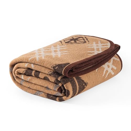 PuTian Cobertor de lã merino – macio quente pesado lavável cama g...