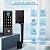 Fingerprint Door Lock with Handle Sets, BEBASIA Keyless Entry Door Lock, Bluetooth Front Handle Set, Smart Deadbolt, Electronic Keypad Digital Lock with Handle, Black