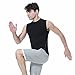 TopTie Men's 3 Pack Workout Tank Top, Compression Shirts Sleeveless, Athletic Muscle Vest for Gym-02#White/Grey/Black-XXL