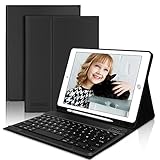 Étui clavier pour IPad 10.2 - Compatible pour iPad 10,2 9eme génération 2021(A2603 A2604) / iPad 8eme génération 2020(A2270 A2428) /iPad 7eme génération 2019 (A2197 A2200 A2198), iPad Air 3 2019 (A2152 A2123 A2153 A2154), iPad Pro 10,5