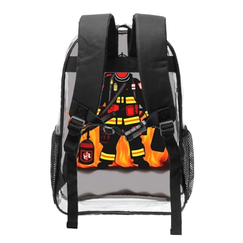 Mochila transparente resistente de talla única con estampado 2