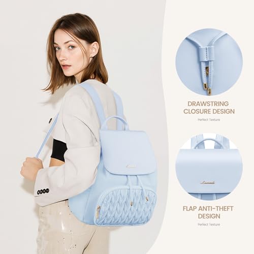 Image of LOVEVOOK Backpack Purse for Women,Small Backpack for Women for Travel Work,Cute Backpack Daypack With Anti-theft Pocket,Fashion Ladies Backpack for Daily College Shopping