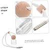 Gogogmee 3pcs Car Perfume Bottles with Wooden Caps Refillable Glass Aromatherapy Pendant Diffuser for Custom Fragrance Blending Scent Containers for Car Interior Accessories #3