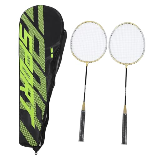 Shenruifa Raquetas de Bádminton de Aleación Juego de 2 Raquetas de Bádminton Ligeras para Adultos y Adolescentes con Bolsa para Juegos de Entrenamiento de Entretenimiento