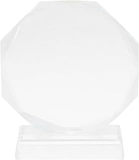 CLISPEED Blank Crystal Trophy Desktop Decor Desktop Accessories Glass Golf Trophy Clear Award Trophy Blank Prize Trophy Clear Trophy Delicate Crystal Trophy Desktop Trophy Decor Gift Simple