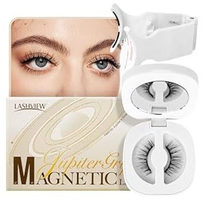 LASHVIEW Magnetic Eyelashes Natural Look, Reusable Manga Magnetic Lashes Kit with Applicator RCM01-NEW