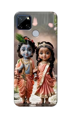 Image of Printed Hard Back Cover for Realme C12 Back Cover (Radha Krishna Love -J2) -190724(EA)