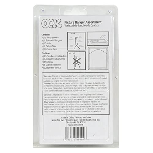 Image of Ook 59204 50 Peice Assorted Picture Hanging Kit