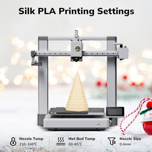 Image of AMOLEN PLA 3D Printer Filament 1.75mm Shiny Dual Color Gold Silver with Sparkles and Glitters Dimensional Accuracy + /- 0.02mm 1KG /2.2lbs