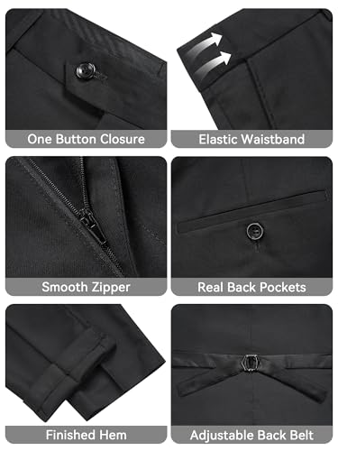 MAGE MALE Mens 3 Piece Floral Tuxedo Suits Slim Fit Paisley Shawl Lapel Suit for Dinner Prom Wedding4