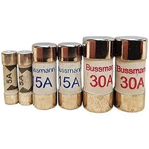 5, 15 & 30 amp mixed fuses (2 of each) BS1361 cartridge fuse consumer unit fuse box distribution board spares