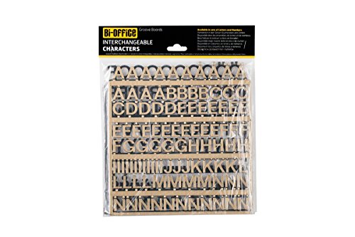 Bi-Office Set di 235 lettere 19 mm per tabella di