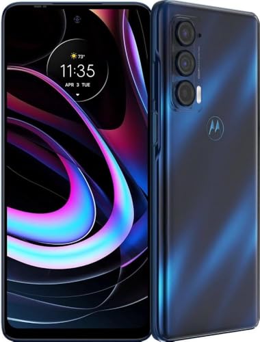 Motorola Edge | 2021 | 2-Day Battery | Unlocked | Made for US 8/128GB | 108MP Camera | Nebula Blue (Renewed)