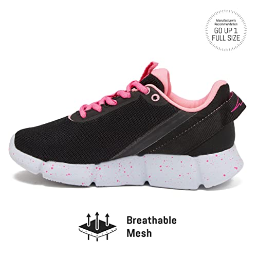Avia Blitz Girls' Sneakers - Lightweight Tennis, Athletic, Running Shoes for Girls - Little Kid, and Big Kid Sizes 11 to 63