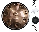 AJUSTEMENT DE PRÉCISION PROFESSIONNEL: Ce tambour handpan à 9 notes en ré mineur est l'instrument idéal for les musiciens professionnels et débutants. Il dispose d'un réglage de précision professionnel for une expérience sonore de haute qualité.