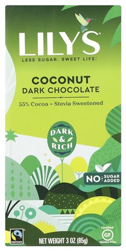Lily's Sweets Coconut Dark Chocolate Bar