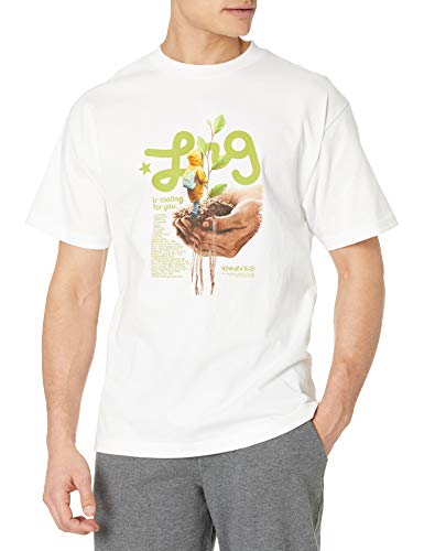 Lrg Men's Graphic Designed Logo T-Shirt, Rooting White, Medium #TOP13