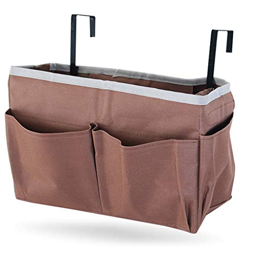 Storage Bag PRIDE S Dormitory Litera superior para colgar bolsa para colgar en el dormitorio de estudiantes, cesta de almacenamiento para teléfono móvil, decoración (color: marrón, tamaño: 30 cm)