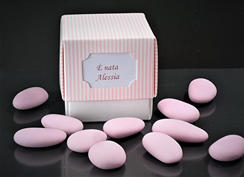 Boîtes à dragées en forme de fleur pour table de baptême et communion