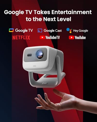 Image of JMGO N1S 4K Upgrade Triple Laser Projector, 1700 ISO Lumens, Google TV