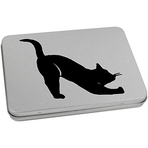Azeeda 170mm 'Cat' Metal Hinged Tin/Storage Box (TT00010377)