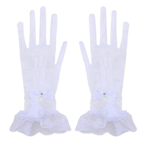 Halloween Costumes Accessories Gloves for Women Girls Gothic Vintage Tea Party Gloves for Wedding Birthday Christmas Outfits
