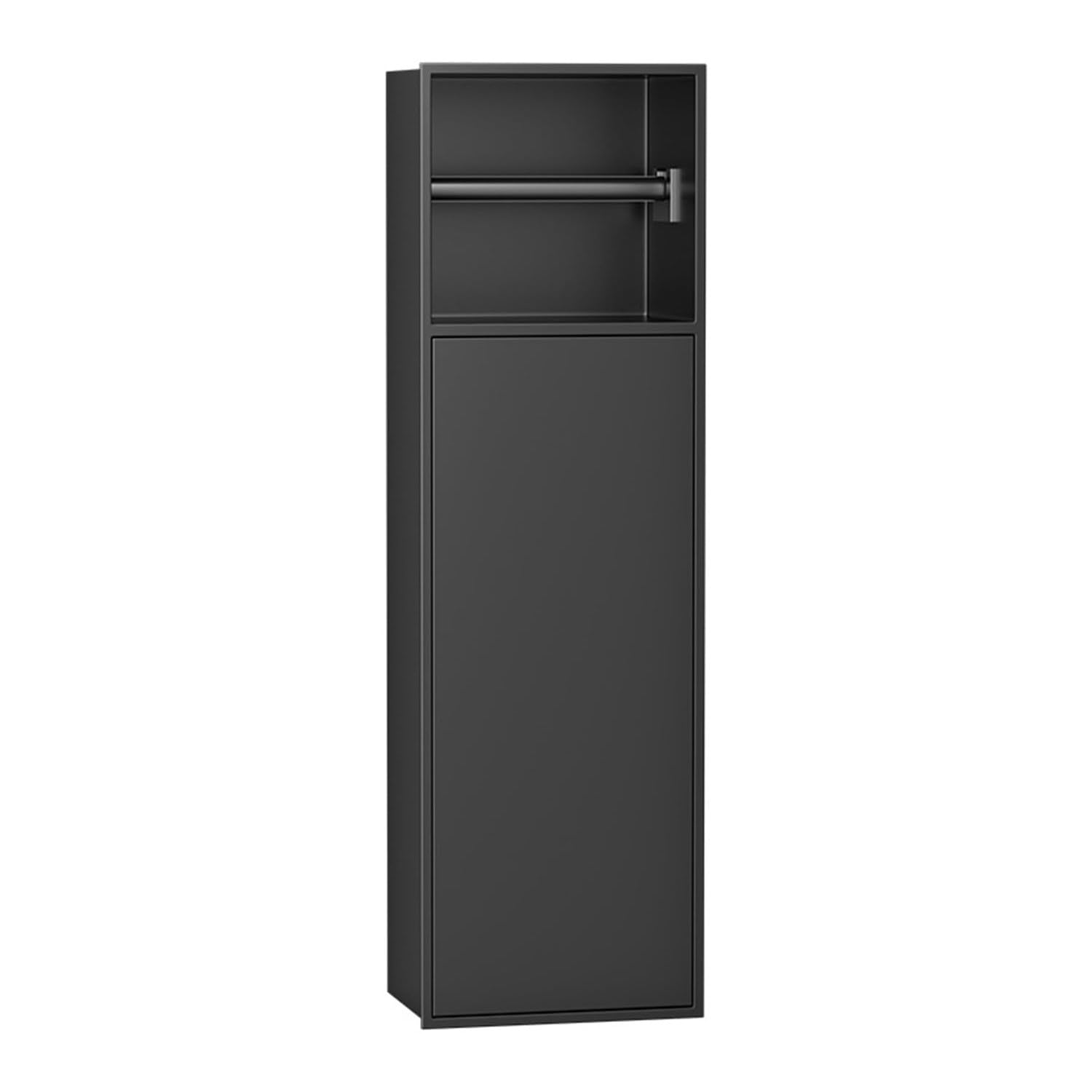 Uchwyt na papier toaletowy do zabudowy, dozownik chusteczek łazienkowych ze stali nierdzewnej, oszczędzający miejsce design do nowoczesnych łazienek, 3-warstwowa szafka niszowa dla łatwego dostępu i