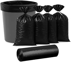 JB ONLINE HUB Black Garbage Bags for Dustbin, Medium 19 X 21 Inches, 30 Pcs x Pack of 6 (30 count, Pack of 6)