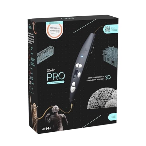 【Official】3Doodler PRO 2025 PSE Certified 3D Pen with Japanese Instructions Pro Tool Industrial 3D Printer Pen 3D Pen High-Performance Filament for Halloween, Christmas, Gift, Wood, Metal, 1.75mm