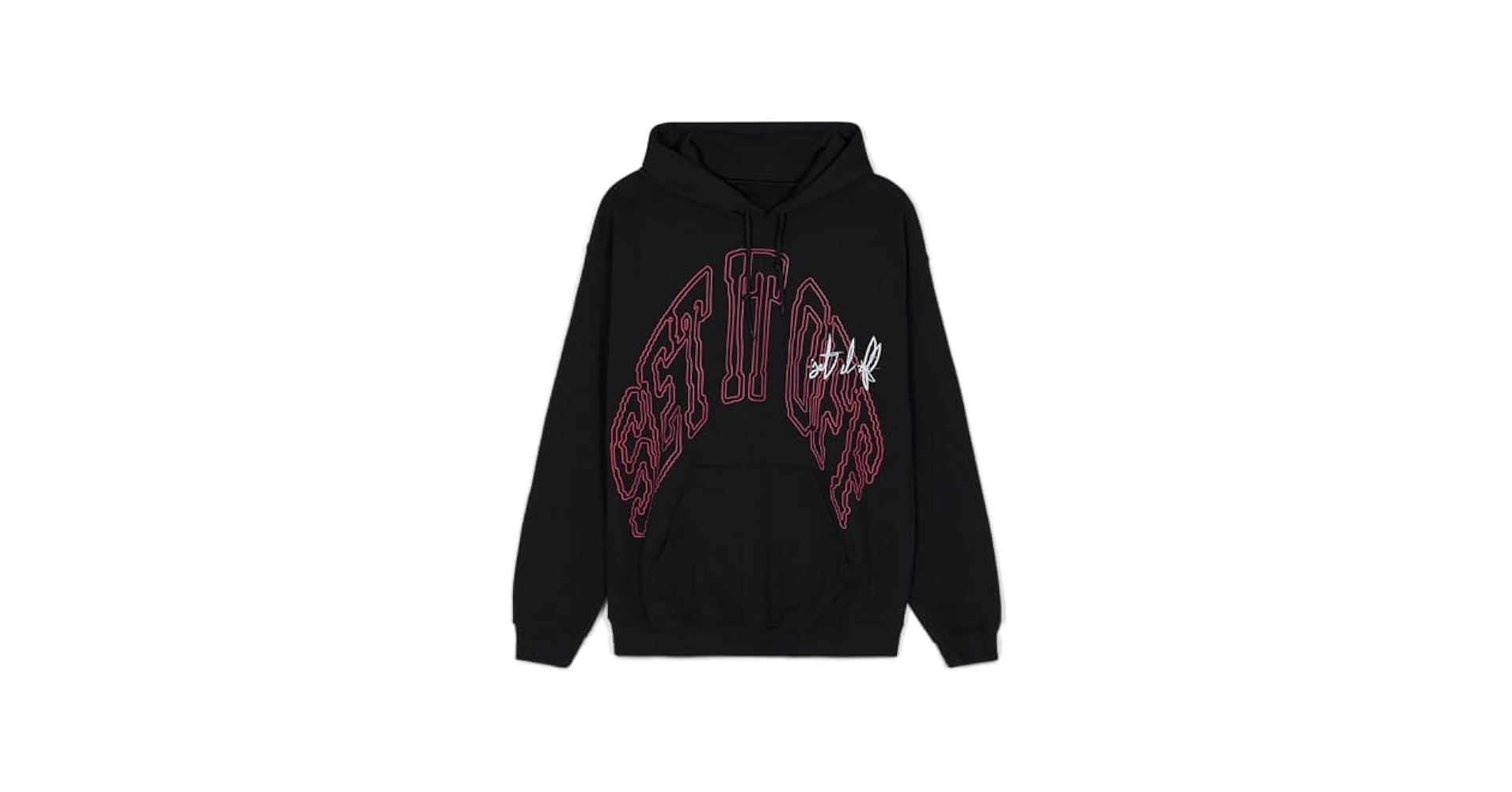 Offset Unisex Adult Arch Hoodie Sweatshirt, Black, Medium US