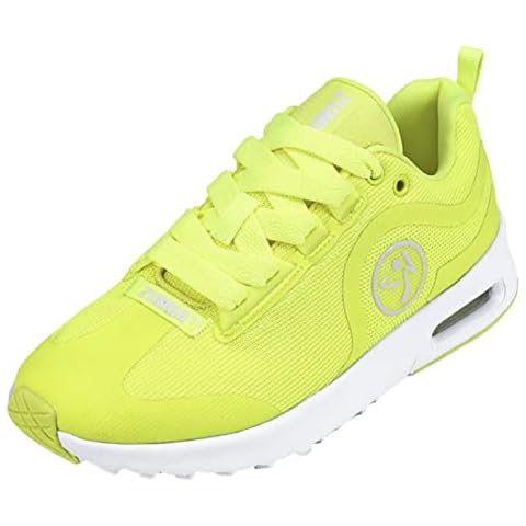 ZUMBA Women's Air Remix Sneakers, Low-Top Dance Sneakers, 13, Yellow Cover