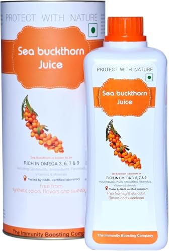 KA Sea Buckthorn Pu.lp - 8.45Fl Oz | 250ml - Himalayan Se.a Buckthorn ju.ice - Makes Up to 50 Glasses of Pure Se.a Buckthorn Berry Pulp