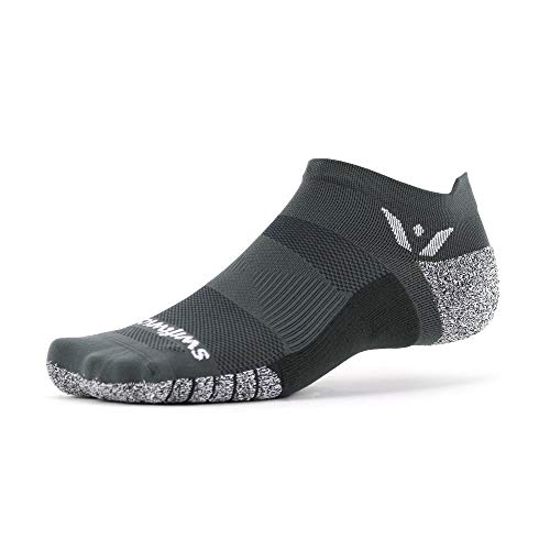 Image of Swiftwick Flite XT No Show Running Socks for Men & Women - Moisture Wicking Golf & Fitness Socks with Non Slip Support