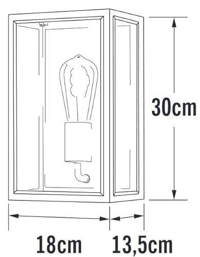 Konstsmide Carpi 7347-758 - Lampada da parete in