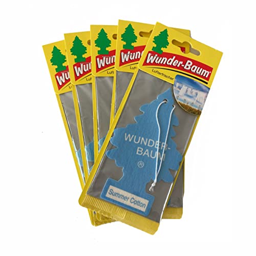 Wunderbaum Lufterfrischer, Summer Cotton, 5 Stück Wunderbaum Lufterfrischer, Summer Cotton, 5 Stück