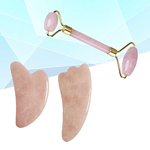 Conjunto de rolos faciais de jade Healifty com 3 peças