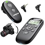 for Canon Camera Rechargeable Remote Shutter Release with Interval Timer - Aodelan Wireless Intervalometer Remote Control for Canon Rebel T7, T6, T3i, R5 Mark II, R6 II, R8, R10, RP, SL2, SL3, 6D II