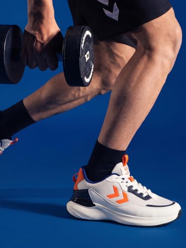 Image of hummel Blaze Lace Up Sports Shoes for Men with Lightweight TPR Sole Comfortable Breathable and Slip Resitant Ideal for Running Walking Gym Trekking Hiking