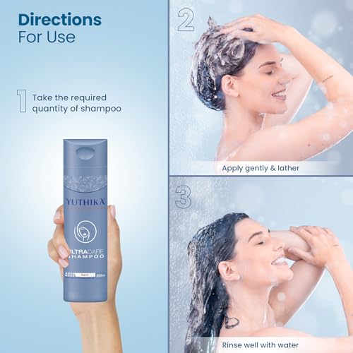 Image of Yuthika Professional Ultra care Shampoo for Women & Men With Meadfoam Seed Oil Hair Shampoo For Damaged, Weak, Dry and Frizzy Hair, All Hair Types, (250ml)