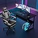DL-win Gaming Chairs for Adults, Computer Chair with Footrest and High Back, Big and Tall Gamer Chair's with Massage Lumbar Support, 360° Swivel Height Adjustable Gaming Chair, Grey