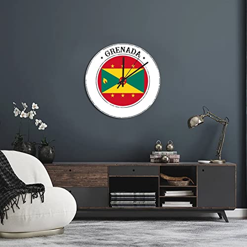 Horloge murale pour salon Grenade en bois rustique déco cuisine et école