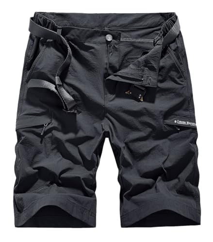 Image of Tactical Workout Shorts for Men Outdoor Casual Quick Dry Hiking Cargo Shorts with Multi Pockets 28-46 (No Belt)