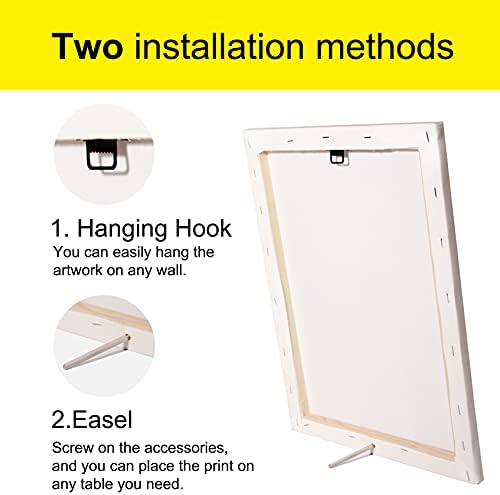 Christian Canvas Wall Art 10 Commandments Canvas Print Positive Scripture Canvas Painting Home Bedroom Wall Decor Framed Gift 12x15 Inch