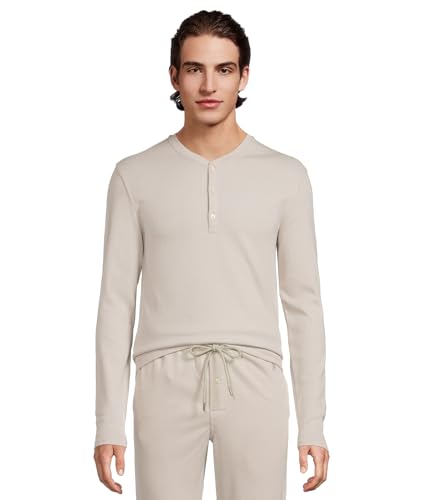 (取寄) ラルフローレン メンズ ヘリンボーン ロング スリーブ ヘンリー アンド パジャマ パンツ セット Polo Ralph Lauren men Herringbone Long Sleeve Henley & Pajama Pant Set Desert Grey 1 POLO RALPH LAUREN Men's Herringbone Long Sleeve Henley & Pajama