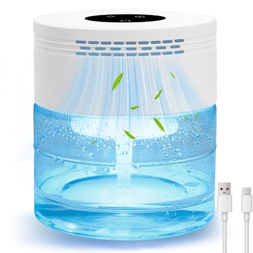 Water Air Purifiers for Home, Water Based Air Purifiers, Quiet 3-Speed Air Washer, 8-Color Light Air Revitalizer, 24H Auto Shut-off Rainbow Air Purifier machine for Bedroom, Office, Living room, Pet