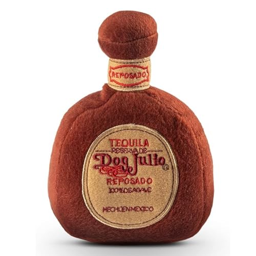 Dog Diggin Designs Libation Station Collection | Unique Squeaky Parody Plush Dog Toys – Shaken, Not Stirred